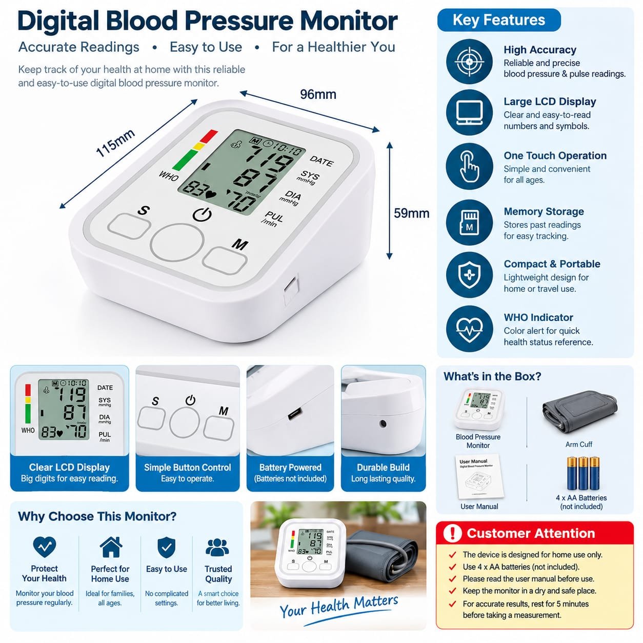 WhatsApp Image 2026-09-17 at 1.50.06 PM Blood Pressure Monitor | BP Apparatus With USB Power Supply | BP Monitor without Audio Voice Support | Digital Blood Pressure Monitor or Measurable Tool
